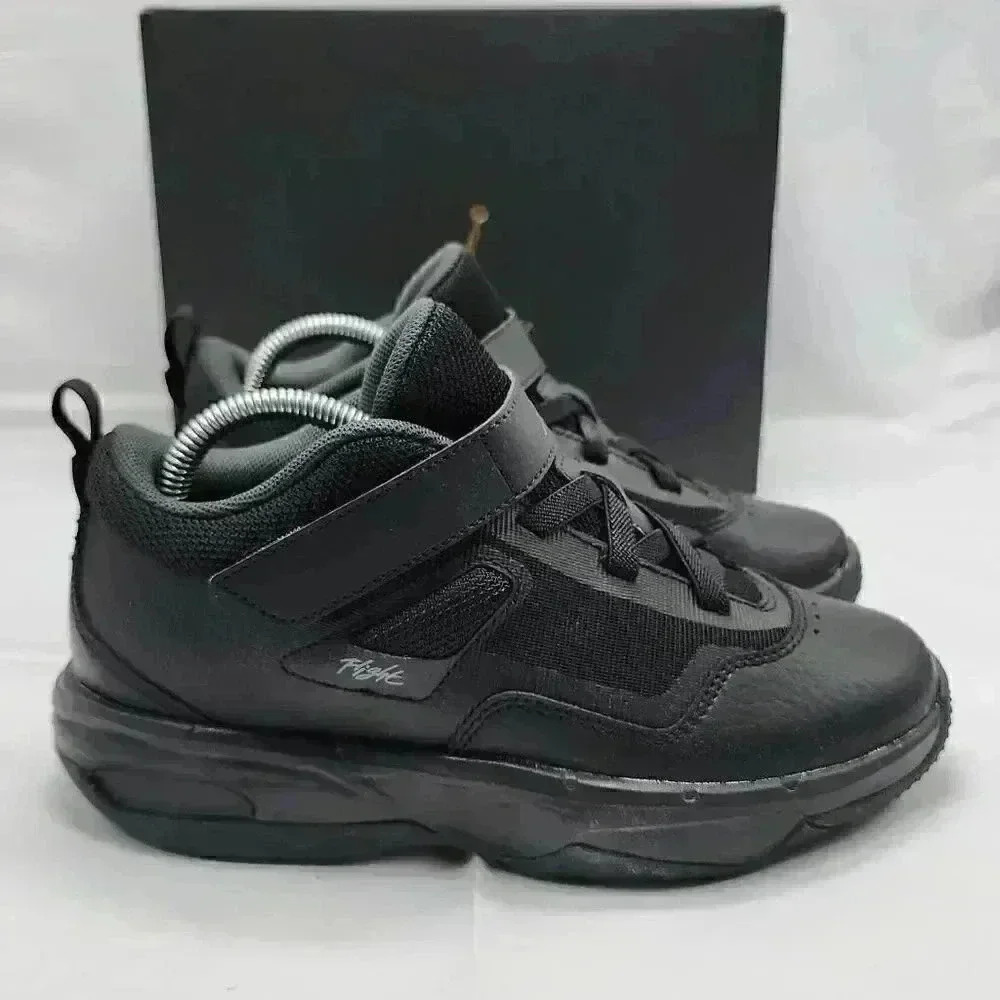 Nike Jordan Stay Loyal 3 Boys Running Shoes Black Gray Anthracite Size 3Y NWT